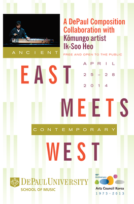 A Depaul Composition Collaboration with Komungo Artist Ik-Soo