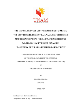 The Use of Life Cycle Cost Analysis in Determining The