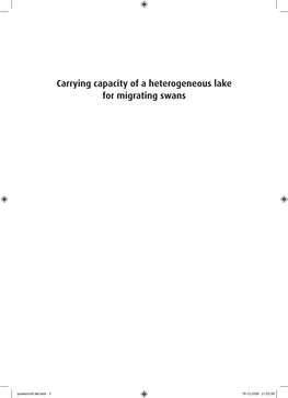 Carrying Capacity of a Heterogeneous Lake for Migrating Swans