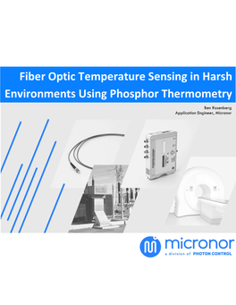 Fiber Optic Temperature Sensing in Harsh Environments Using Phosphor Thermometry