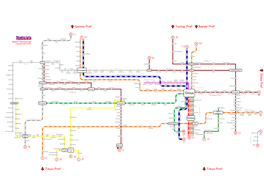 Saitama Train Route Map Tansho Shinmachi E N Lastupdate Mar.13.2021 I Fujioka L A