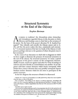 Structural Symmetry at the End of the Odyssey