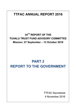 Part 2 Report to the Government