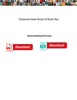 Testament Dark Roots of Earth Rar