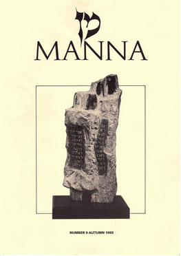 9 AUTUMN 1985 Intmmrj-,,-J|-I Dtxp1,- Contents the Stemberg Centre for Judaism, the Manor House, 80 East End Road, I,Ondon N3 2SY Telephone: 01-346 2288