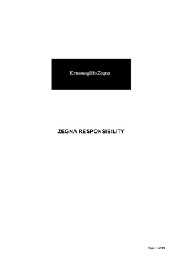 Zegna Responsibility