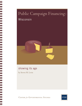 Public Campaign Financing : Wisconsin