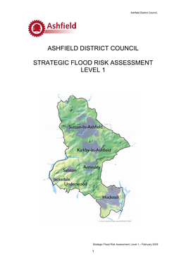 Strategic Flood Risk Assessment Level 1