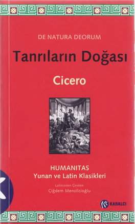 Tanrıların Doğası-Cicero-Çiğdem Menzilçioğlu-2012-491S