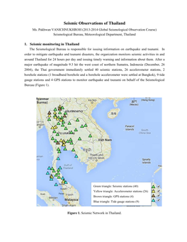 Seismic Observations of Thailand Ms