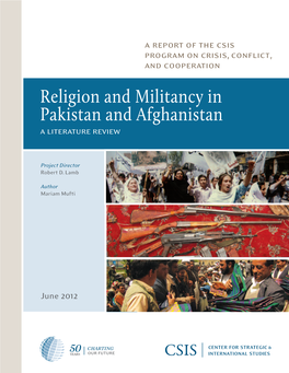 Religion and Militancy in Pakistan and Afghanistan: a Literature Review List of Tables Table 3.1