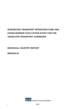 Individual Country Report Mongolia