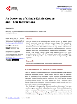 An Overview of China's Ethnic Groups and Their Interactions