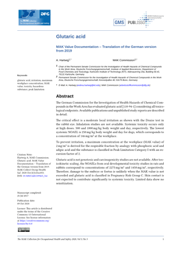 Glutaric Acid