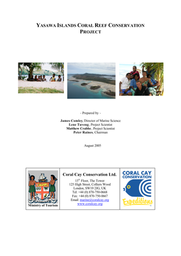 Yasawa Islands Coral Reef Conservation Project