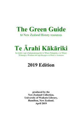 Green Guide 2019
