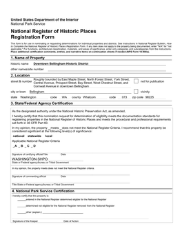 National Register of Historic Places Registration Form