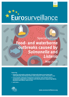 Food- and Waterborne Outbreaks Caused by Salmonella and Listeria May 2018