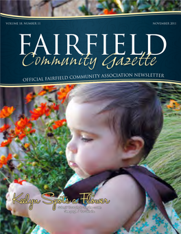 Community Gazette SOCIATION NEWSLETTER D COMMUNITY AS OFFICIAL FAIRFIEL