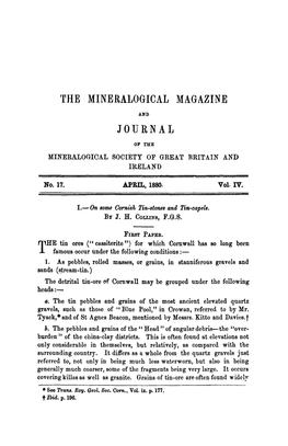 The Mineralogical Magazine Journal