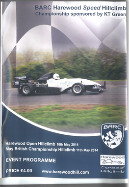 May British Championship Hillclimb 11Th May2014