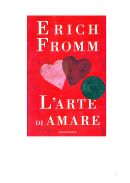 Erich Fromm L'arte DI AMARE