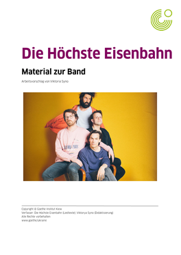 Die Höchste Eisenbahn Material Zur Band