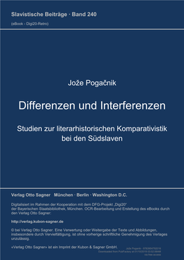 Differenzen Und Interferenzen