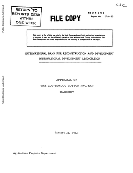 World Bank Document