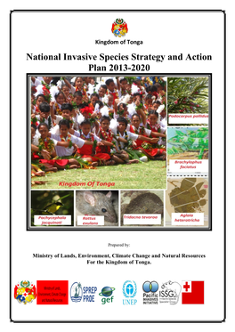 Tonga National Invasive Species Strategy and Action Plan 2013-2020