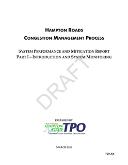 Hampton Roads Congestion Management Process