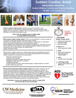 Sudden Cardiac Arrest (SCA) Is the Sudden Onset of an Abnormal and Lethal Heart Rhythm, Causing the Heart to Stop Beating and the Individual to Collapse