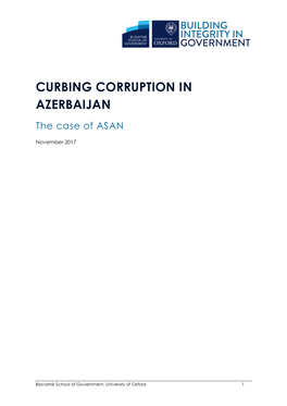 Curbing Corruption in Azerbaijan