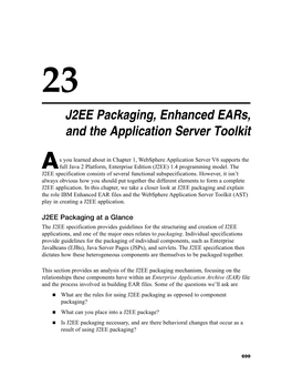 J2EE Packaging, Enhanced Ears, and the Application Server Toolkit