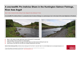 Upper Craighall Salmon Fishings, River Ericht, Perthshire