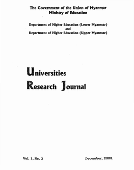 Determination of Calorie Contents of Myanmar Snacks from Thanlyin Township 2 2 Nyo Nyo Aung', Myamya Mu , Myat Sandar Hla