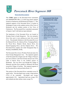 Pawcatuck River Segment 18B