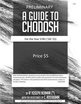 Preliminary Guide to Chodosh 2020