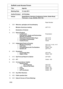 Suffolk Local Access Forum