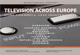 Television Across Europe: Industry Is Grappling with These Dynamic Processes