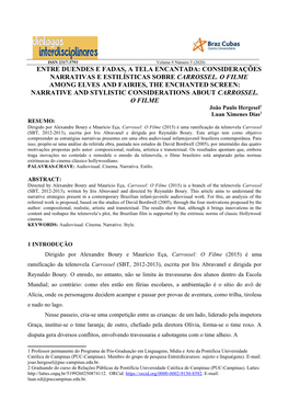 Entre Duendes E Fadas, a Tela Encantada: Considerações Narrativas E Estilísticas Sobre Carrossel