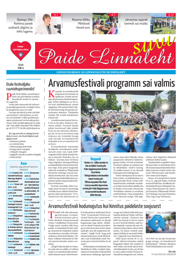 Arvamusfestivali Programm Sai Valmis