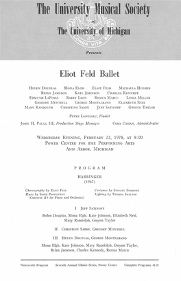 Eliot Feld Ballet