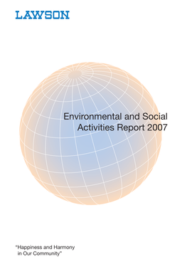 Environmental and Social Activities Report 2007