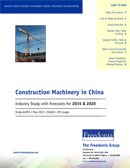 Construction Machinery in China