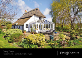 Cherry Thatch Hoaden | Ash | Canterbury | CT3 2LG Seller Insight