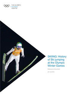 History of Ski Jumping at the Olympic Winter Games Reference Document