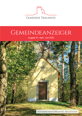 Gemeindeanzeiger Ausgabe 21 / April - Juni 2020