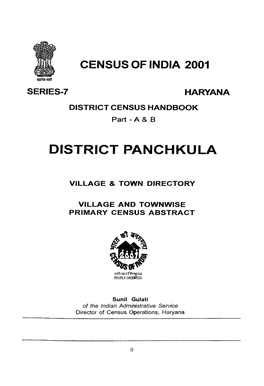 Village and Towwise Primary Census Abstract, Panchkula, Part XII- a & B