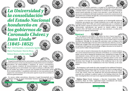 La Universidad Y La Consolidación Del Estado Nacional Hondureño En Los